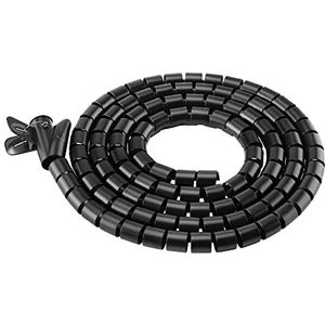 PureMounts Universele kabelspiraal (25 mm diameter, 2,50 m) zwart