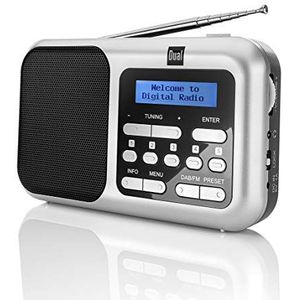 Dual DAB 4.2 Tafelradio DAB+, DAB, FM DAB+, FM Zilver (DAB+, VHF), Radio, Zilver