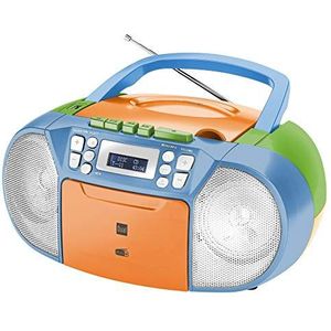 Dual - DAB-P 210 - Boombox - DAB(+)/FM - Met CD-speler - Draagbaar - Meerkleurig