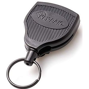 KEY-BAK Sleutelrol stabiel Kevlar touw tot 15 sleutels met clip, zwart, KB Super 48