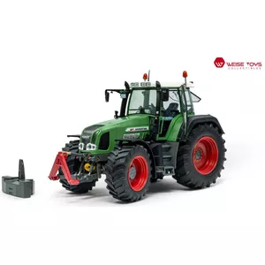 Dickie Toys - Fendt tractor met aanhanger (26 cm) - tractorspeelgoed voor kinderen vanaf 3 jaar met vrijloopmechanisme, licht, geluid en andere functies, incl. hooibal om te spelen