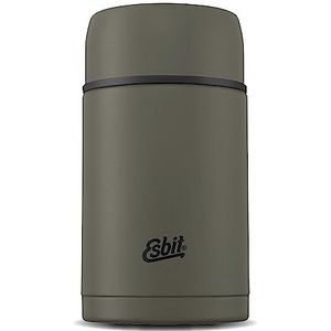 Esbit Classic Thermocontainer voor gerechten, warmhoudcontainer 1000 ml, olijfgroen, van roestvrij staal voor warme en koude levensmiddelen