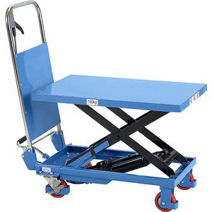 Schaarhefwagen, laadvermogen 150 kg, duwbeugel, inklapbaar