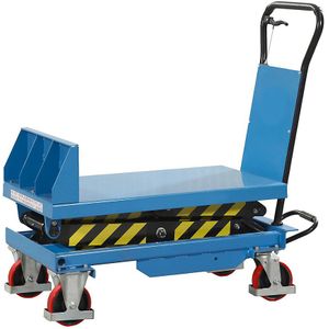 Kantelbare heftafelwagen, gemakkelijke toegang tot kratten, hefvermogen 150 kg
