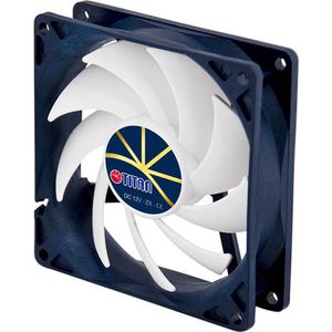 Titan - Extreme Silent - Ventilator - Zwart - 92 x 92 x 25 mm - PWM-functie