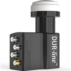 DUR-line UK 104-4+3 deelnemers LNB - 4X SCR/eenkabel/Unicable + 3Legacy LNB - digitaal met bescherming tegen weersinvloeden, Full HD, 4K, 8K