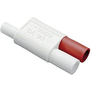 Elektra Mini fiche avec 2 prises en Y codé 230 V, puissance max. 550 W, plastique blanc