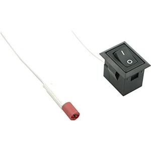 Elektra Mini connecteur codé avec interrupteur marche/arrêt 230 V, longueur 2000 mm, plastique blanc