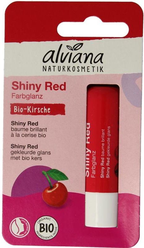 Alviana - Lipverzorging - Shiny Red - 4,5 ml