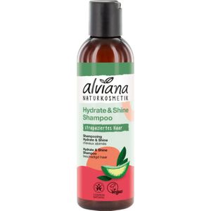 Alviana Shampoo hydrate en shine voor beschadigd haar 200ml