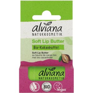 Alviana - Soft Lip Butter - Lippenbalsem - Cacao - Vegan - Biologisch