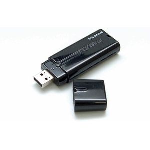 WLAN USB 2.0-stick met N Speed 150Mbps en WPA2-encryptie, W-LAN IEEE 802.11n (Draft-N) n-WLAN Wifi N 802.11g 802.11b + antenne