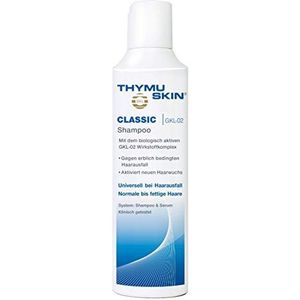 Thymuskin Classic Shampoo, anti-haaruitval voor vrouwen en mannen, activering van de haargroei, bevestigd door klinische studies, geen bijwerkingen, 100 ml