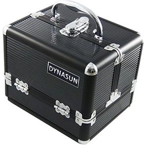 DynaSun ALU Design Beautycase sieradenvak make-up koffer cosmeticakoffer, 22 cm, zwart, 22 cm, cosmeticakoffer