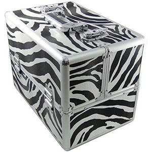 DYNASUN BS355 36,5 x 27,5 x 24 cm XXL Zebra Designer beautycase make-upkoffer cosmeticakoffer sieradenvak beautycase reisbox, Bs35 Zebra, 39 cm, cosmeticakoffer