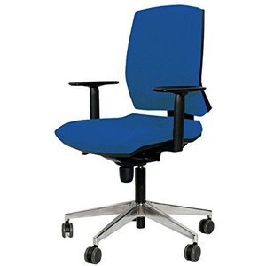 Topsit Bureaustoel, metaal, blauw