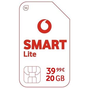 Vodafone Mobiel contract, Smart Light, mobiel contract met 20 GB datavolume, 5G compatibel, telefoon en sms in het Duitse netwerk