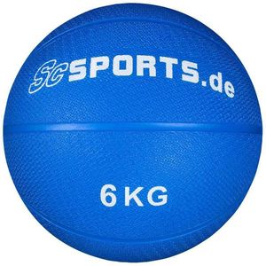 ScSPORTS® Medicijnbal - Medicine Ball - 6 kg - blauw