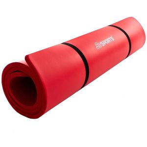 ScSports Fitnessmat - 190 x 60 cm - Rood