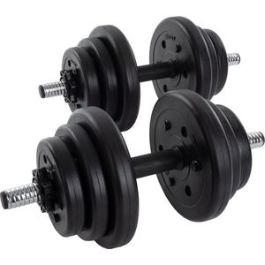 ScSPORTS® Halterset 20 kg - Dumbbells - 30 mm - Kunststof - Gewichten