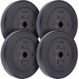 ScSPORTS® Halterschijven set 30 kg - Kunststof - 30 mm - 4 x 7,5 kg - Gewichten