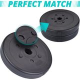 ScSPORTS® Halterschijven set 30 kg - Kunststof - 30 mm - 4 x 7,5 kg - Gewichten