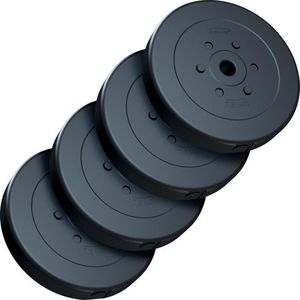 ScSPORTS® Halterschijven set 30 kg - Kunststof - 30 mm - 4 x 7,5 kg - Gewichten