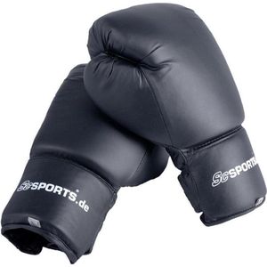 ScSPORTS® Bokshandschoenen - Boxing gloves - 10 oz - Kunstleer - Zwart