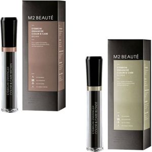 M2 Beauté - Eyebrow Enhancer Color & Care Wenkbrauwgel 6 ml Brown