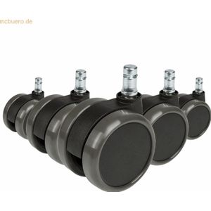 5x wielen voor harde vloeren ROLO EASY 10mm / 50mm 5x wielen voor harde vloeren ROLO EASY 10mm / 50mm