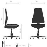 Directiestoel - Rood - Leder - Ergonomisch - Verchroomd Onderstel