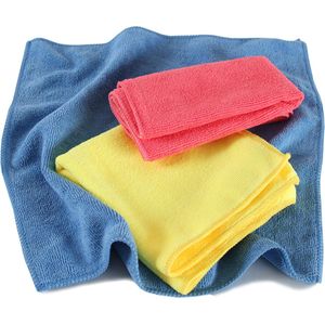 tectake®- 30 Hoogwaardige Microvezeldoeken - Polijstdoeken en Reinigingsdoeken voor Diverse Toepassingen - 35x35 cm