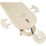 tectake® 3 Zonen Massageliege-Set, Breite 70 cm, Polsterung 5 cm, mit Holzgestell, 230 x 104 x 85 cm