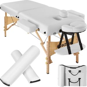 tectake® - Massagetafel Behandeltafel - matras van 7,5 cm hoog + rolkussens en draagtas - 400419