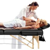 tectake® - Massagetafel Behandeltafel - matras van 7,5 cm hoog + rolkussens en draagtas - 400421