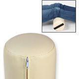 tectake® Nekkussen kniekussen rolkussen voor massagetafel rond , imitatieleer - diverse kleuren - beige