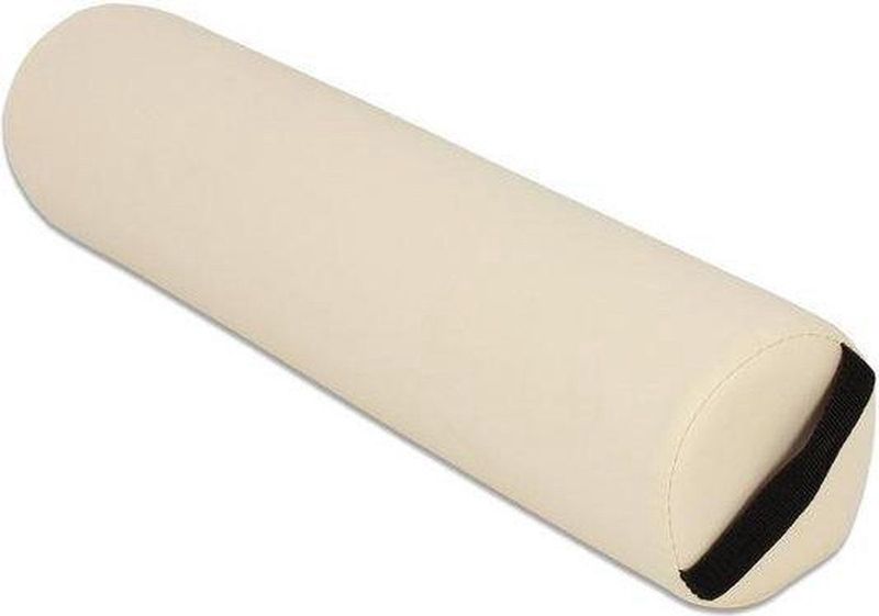 tectake® Nekkussen kniekussen rolkussen voor massagetafel rond , imitatieleer - diverse kleuren - beige