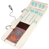 tectake® Luxe Shiatsu-Massagematras met Jadesteen Warmtemat - Inclusief Warmtefunctie en Afstandsbediening