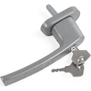 Raamaccessoires - Venster Handvatten - Zilver - Gecoat Metaal - 2 Sleutels Inbegrepen