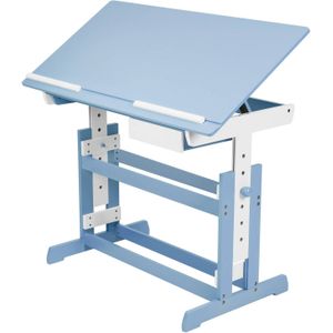 Tectake - 400927 Verstelbaar - Bureau - 109 cm - Blauw