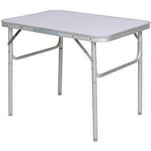 Aluminium campingtafel aluminium 75x55x68cm - grijs