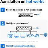 Linksys LGS116 Unmanaged L2 Gigabit Ethernet (10/100/1000) Zwart