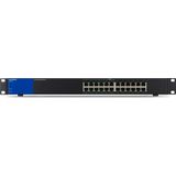 Linksys LGS124P - Netwerk Switch - Unmanaged - 24 Poorten - PoE - Zwart