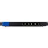 Linksys LGS124P - Netwerk Switch - Unmanaged - 24 Poorten - PoE - Zwart