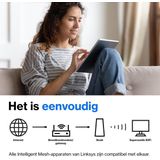 Linksys Velop MX8400 - Mesh Wifi - Wifi 6 - 4200 Mbps - Tri-Band - 2-Pack - Wit