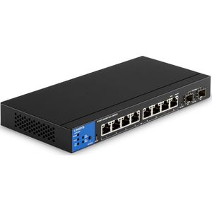 Linksys LGS310MPC - Netwerk Switch - Gigabit - Managed - 8 Poorten - PoE+ - Zwart