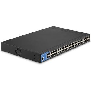 Linksys 48-poorts beheerde Gigabit Ethernet-switch met 4 SFP+ 10G uplinks