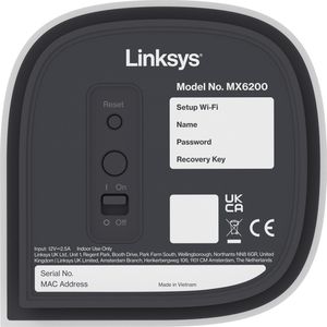 Linksys - VELOP MX6200 - Wifi 6E Meshnetwerk - AXE5400 - 1PK