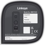 Linksys MBE7002 Velop Pro 7 - WiFi 7 - Tri-Band - 11000 Mbps - 2-Pack - Wit