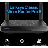 Linksys - Classic Micro Router Pro 6 - Dual-Band - Mesh WiFi - AX5400 - Wit